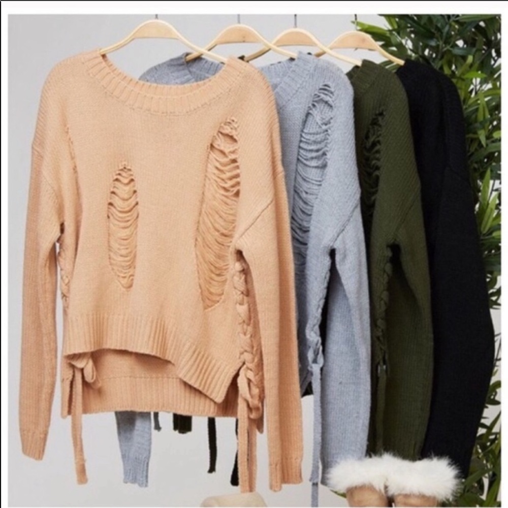 Nude sweater size large
